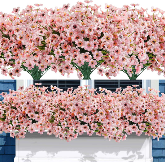 Uieke 72 Bundles Artificial Flowers for Vibrant Outdoor Decor