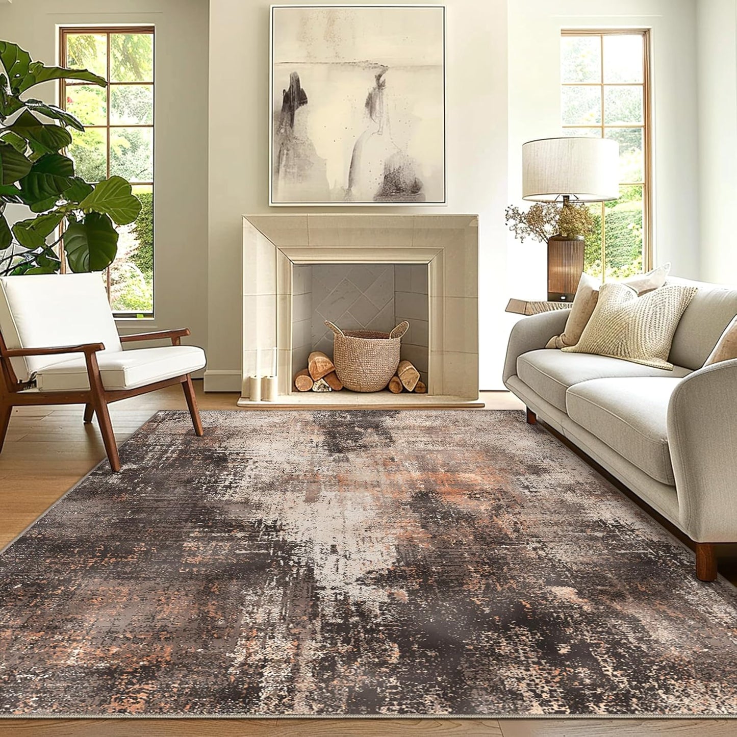 GENIMO Washable Area Rugs for Living Room and Bedroom 10x12