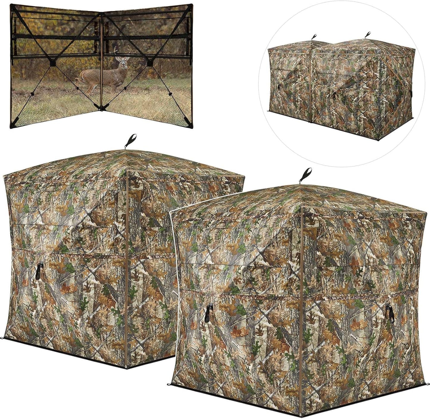 TIDEWE Hunting Blind: 3-in-1 Portable Tent for 4-6 Hunters