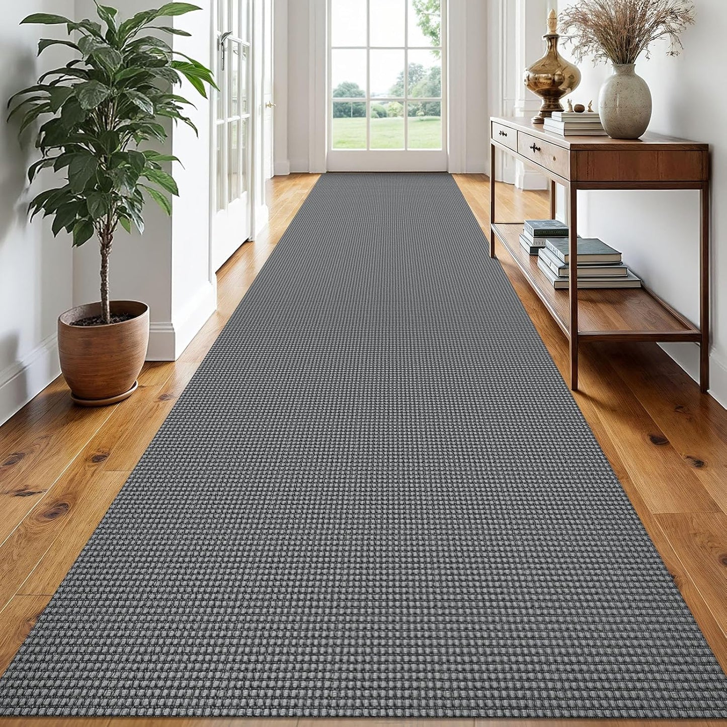EARTHALL Runner Rug 3x18 Ft Washable Non Slip Entryway Carpet