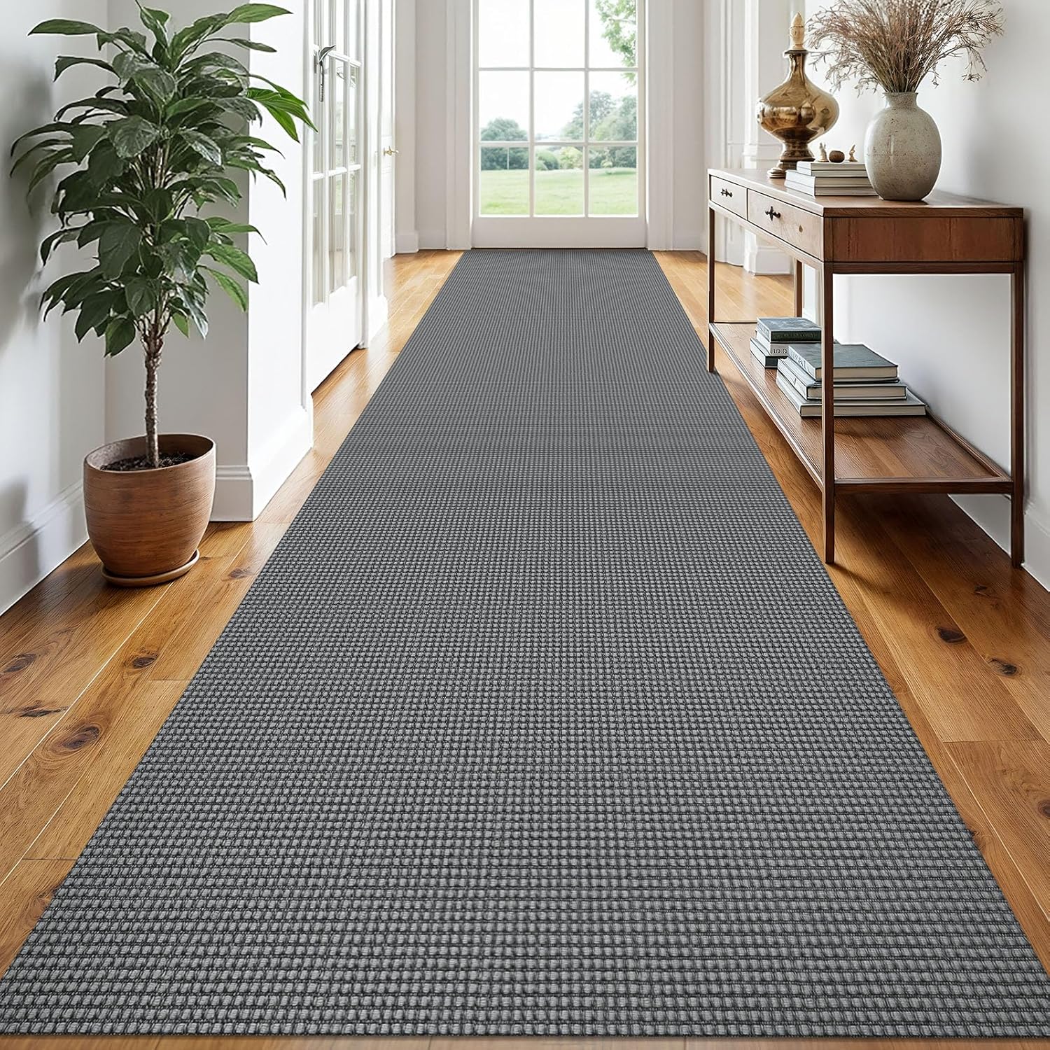 EARTHALL Runner Rug 3x18 Ft Washable Non Slip Entryway Carpet