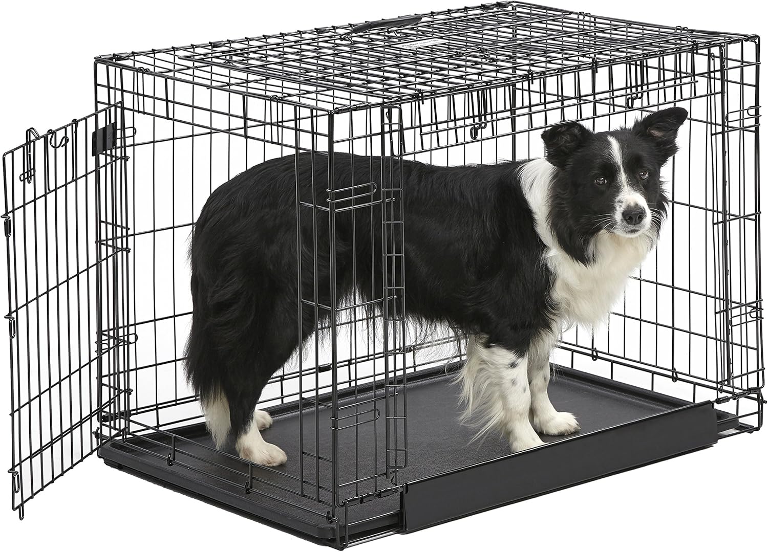 Ovation Double Door Dog Crate for Safe Pet Training and Travel