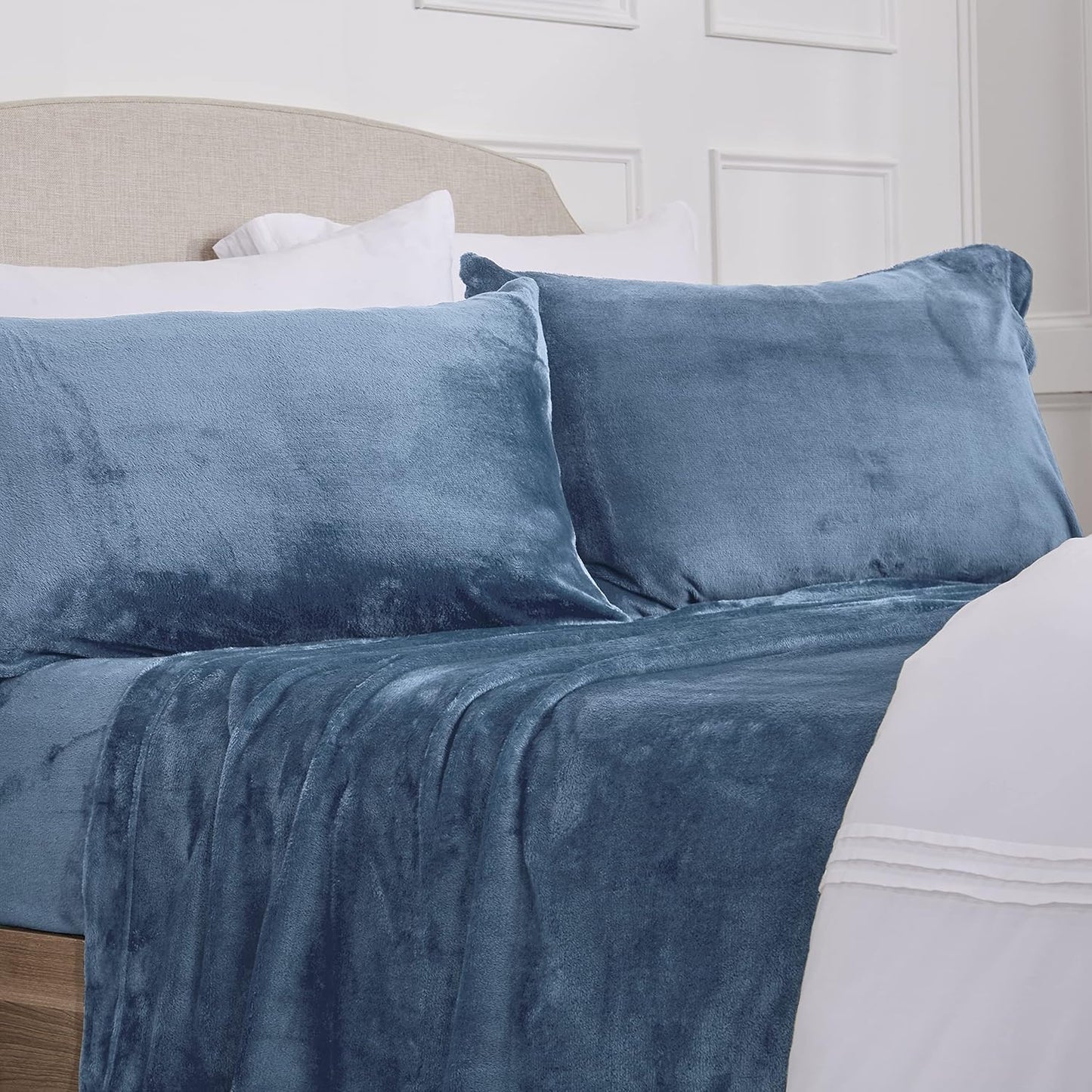 Ultra Soft Micro Fleece Sheets Set with Extra Deep Pockets