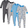 Gerber Baby Boys Footed Pajamas 4-Pack for Comfortable Nights