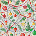 Christmas Vacation Snowflake Window Clings 35 x 78.5 in - Rainbow