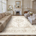 Vintage Medallion Area Rug 10x14 for Living Room and Bedroom