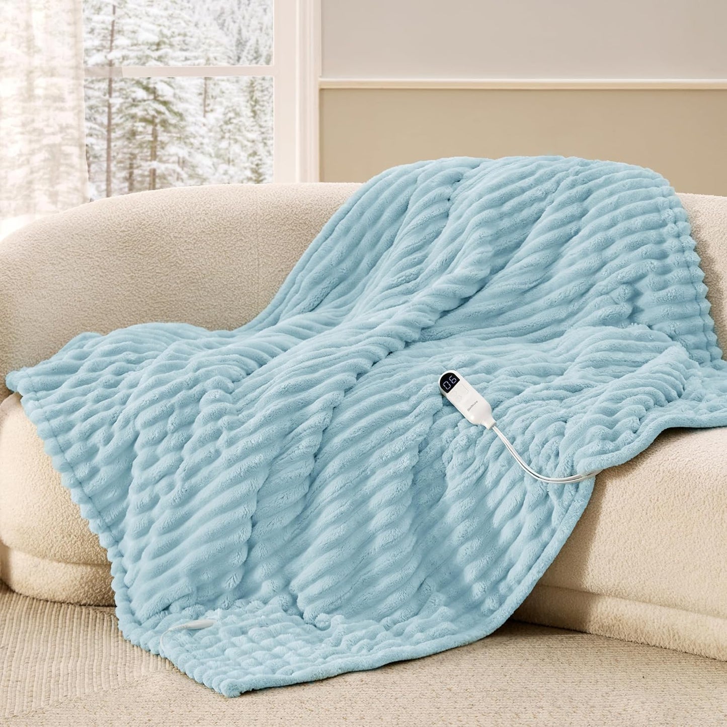 Bedsure Heated Blanket Electric Throw for Ultimate Comfort