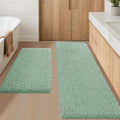 Luxury Chenille Bath Rug Set 60x20 + 32x20 - Soft, Absorbent Mats