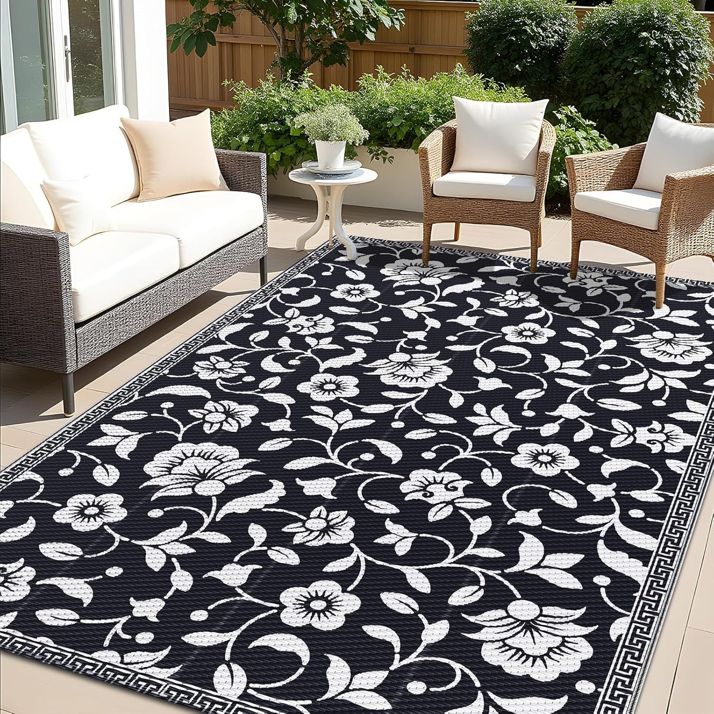 OLANLY Waterproof Outdoor Rug 5x8 ft for Stylish Outdoor Spaces