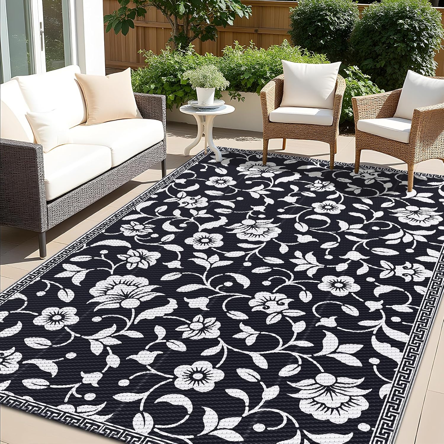 OLANLY Waterproof Outdoor Rug 5x8 ft for Stylish Outdoor Spaces