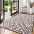 Large 59x35 in Khaki Indoor Door Mat - Dirt Resistant Low-Profile