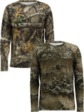 Realtree Men's 2 Pack Long Sleeve Performance Tees - Camo Pack