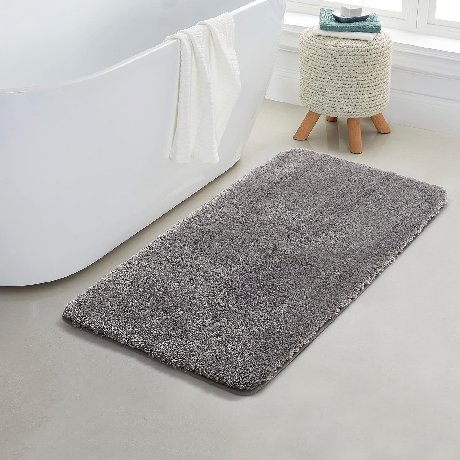 YHF Bathroom Rugs 24in X 47in, Extra Thick Microfiber Mats