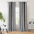 Buffalo Plaid Blackout Curtain Panels for Bedroom and Living Room