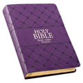 KJV Holy Bible Super Giant Print Faux Leather Purple - Easy Reading