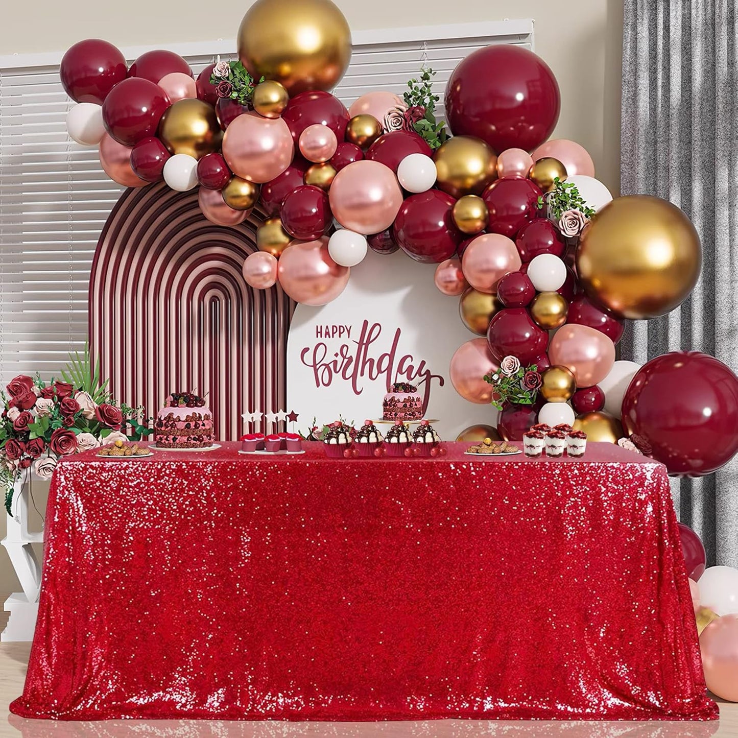 B-COOL Sequin Tablecloth for Weddings and Holiday Events