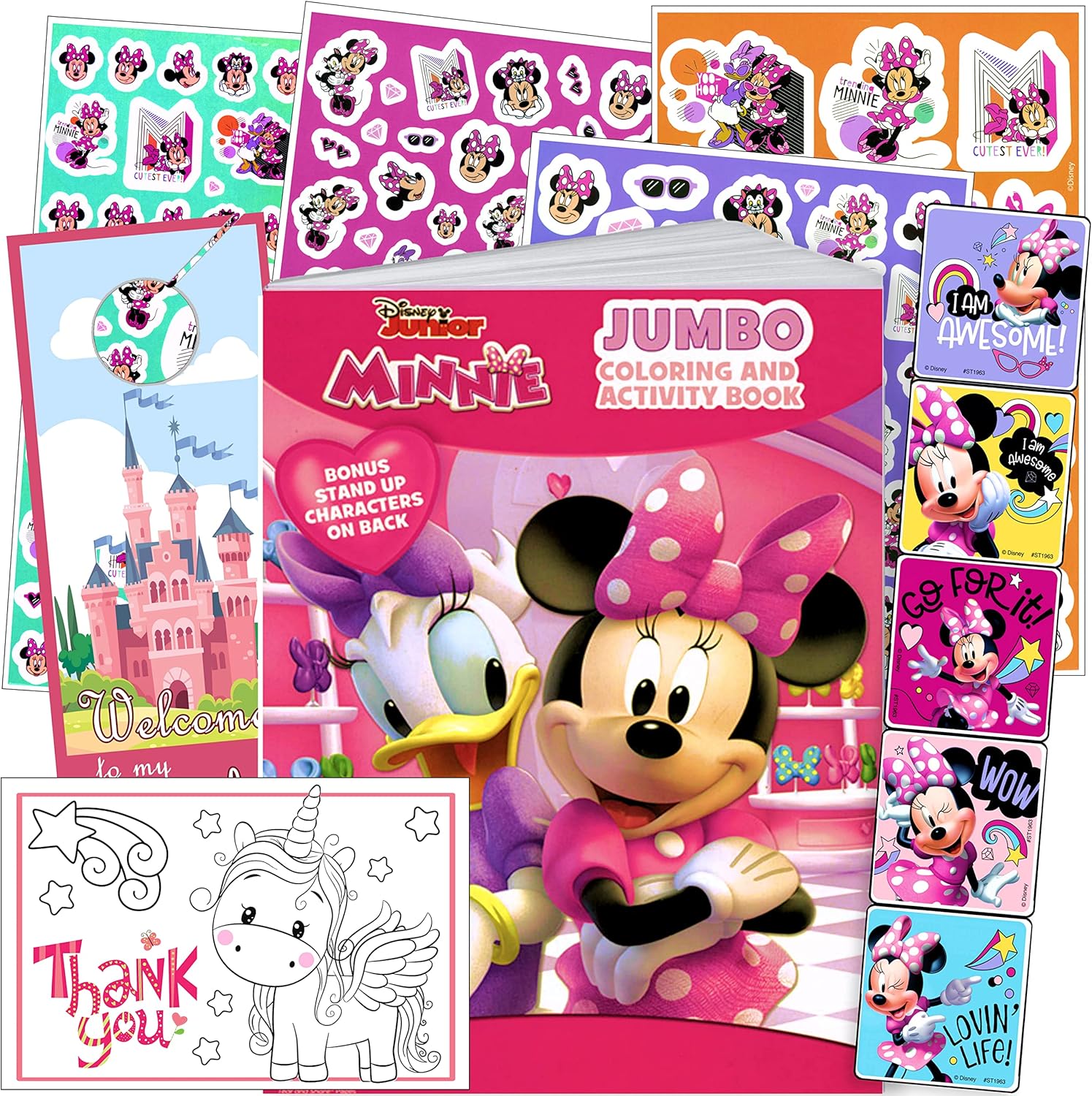 Minnie Mouse Disney Coloring Book with Sticker!