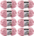 Chunky Chenille Yarn for Hand Knitting 8 Jumbo Pack - Soft Blanket