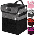 Car Trash Can for Car Cute Mini Trash Bag with Lid - Bling 2.5 Gallon