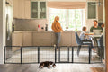 FXW Dog Gate Extra Wide Adjustable Up to 137 in - Indoor Safety