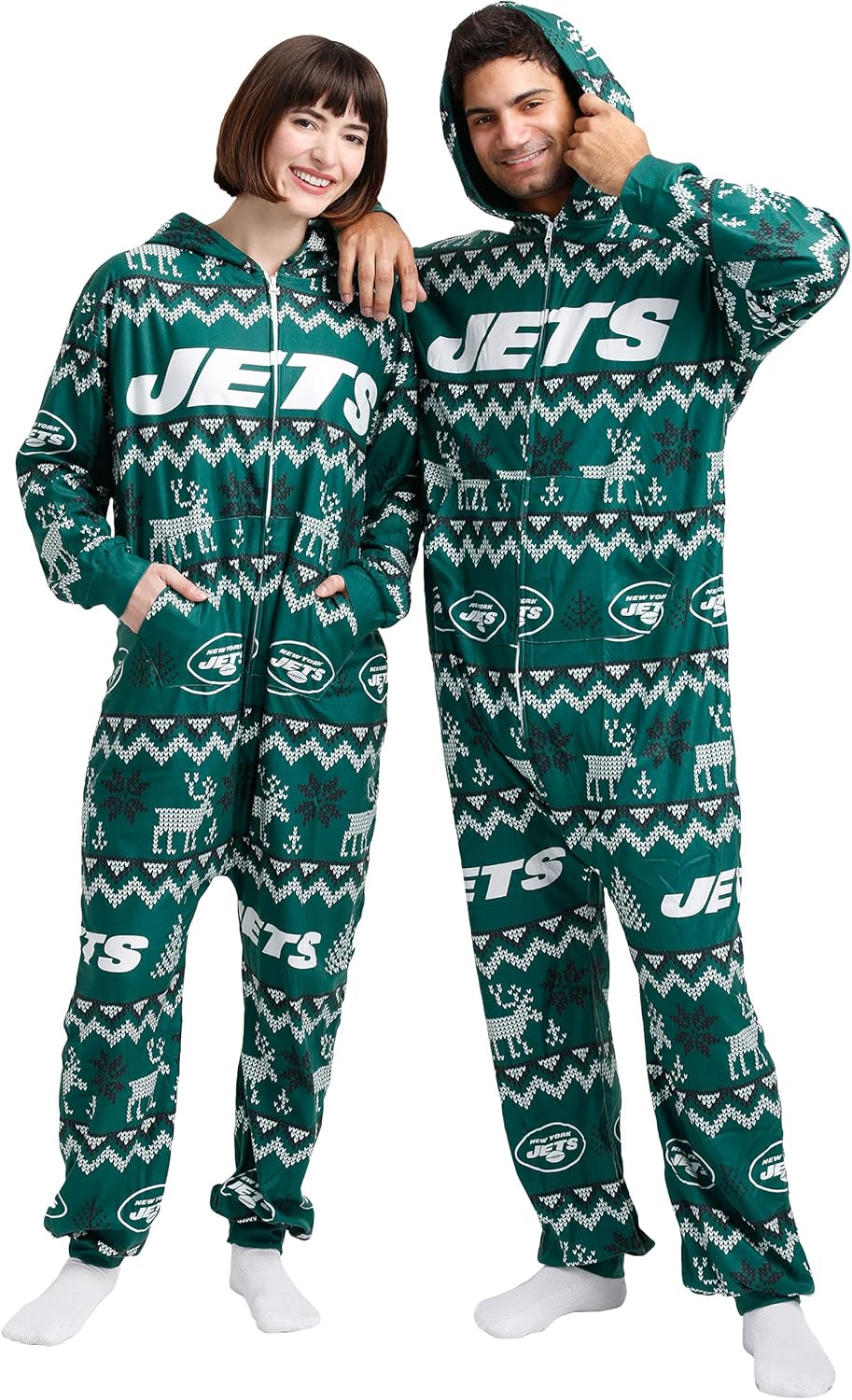 FOCO NFL Team Logo Pajamas One Piece Onsie for Ultimate Comfort