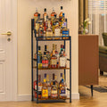 Trapezoidal Liquor Cabinet Bar for Home - Stepped Display Rack