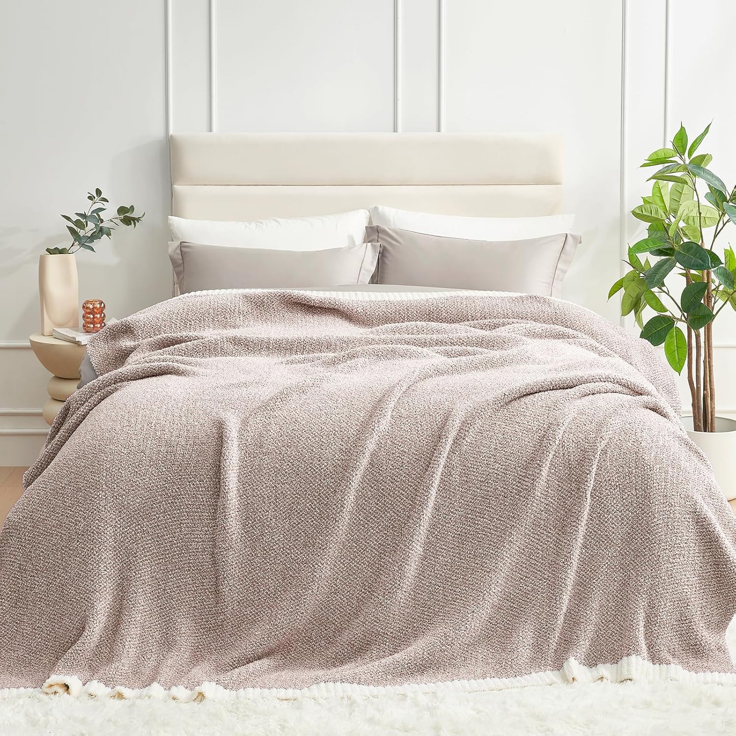 Snuggle Sac Queen Size Bedding Blanket - Super Soft Warm Microfiber