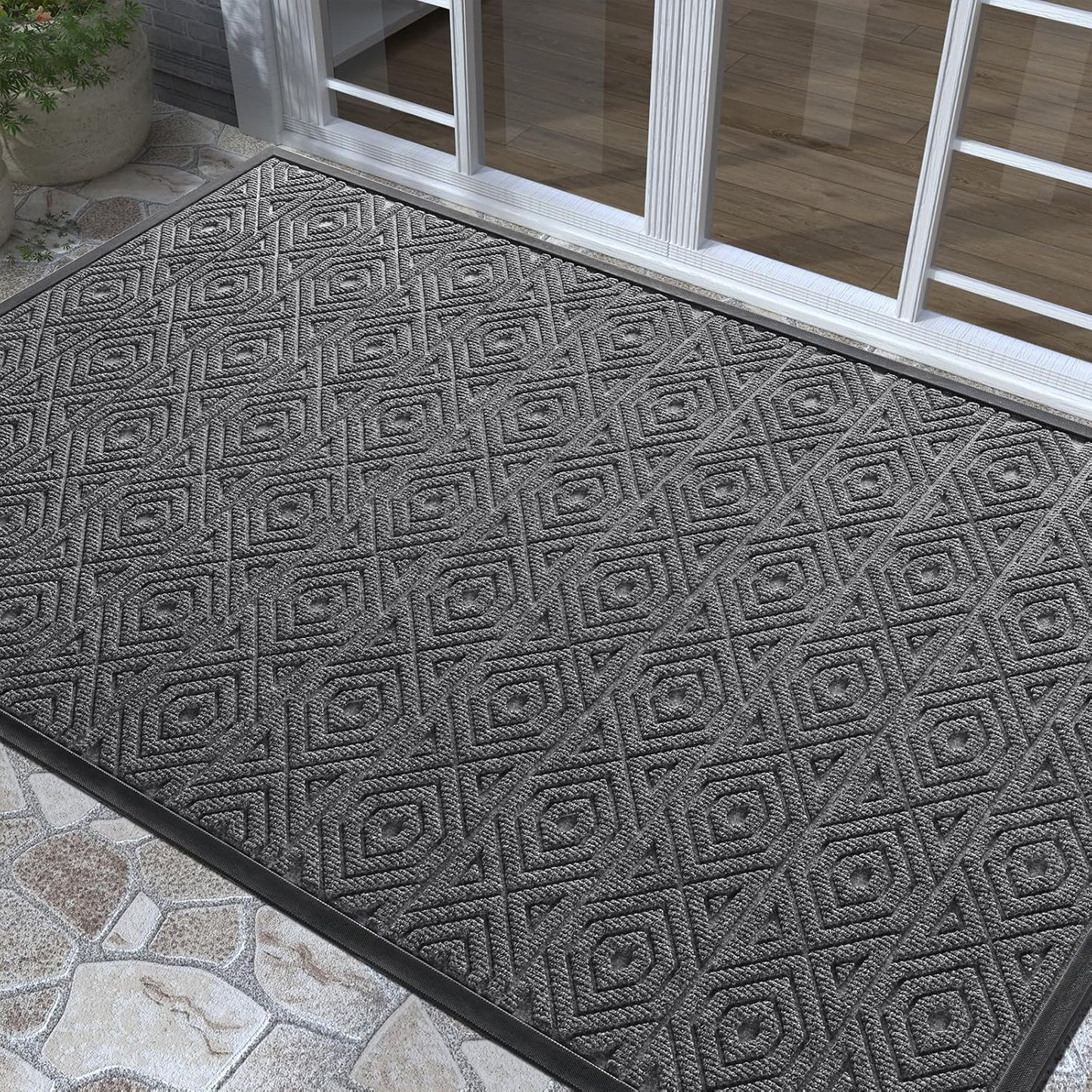 Yimobra Modern Grey 60 x 36 Inch Waterproof Doormat Review