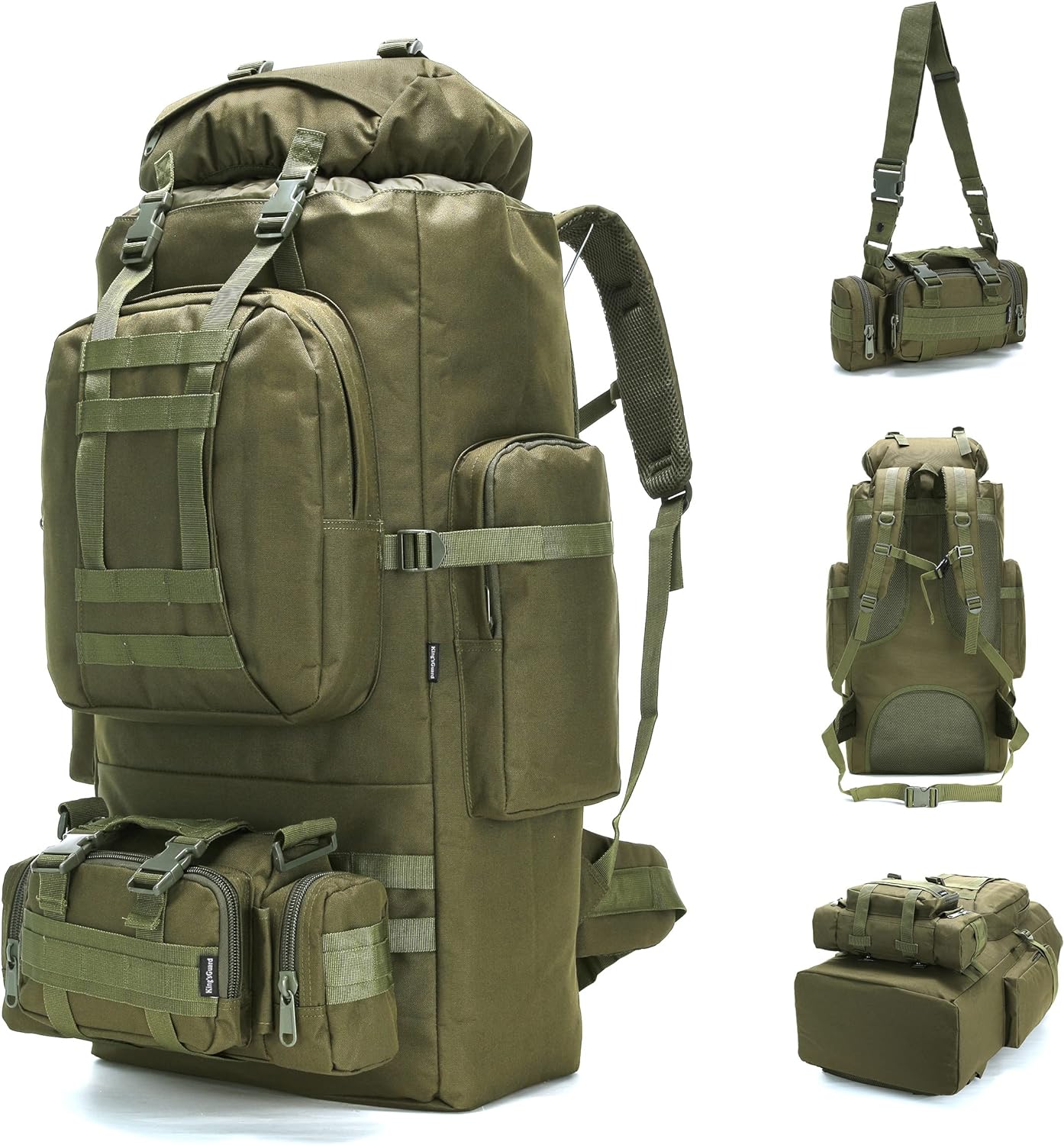 King'sGuard Military Backpack 100L: Ultimate Capacity!