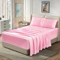 Extra Deep Pocket Satin Sheets Queen Size Bed Set - Silky 18-24in Fit