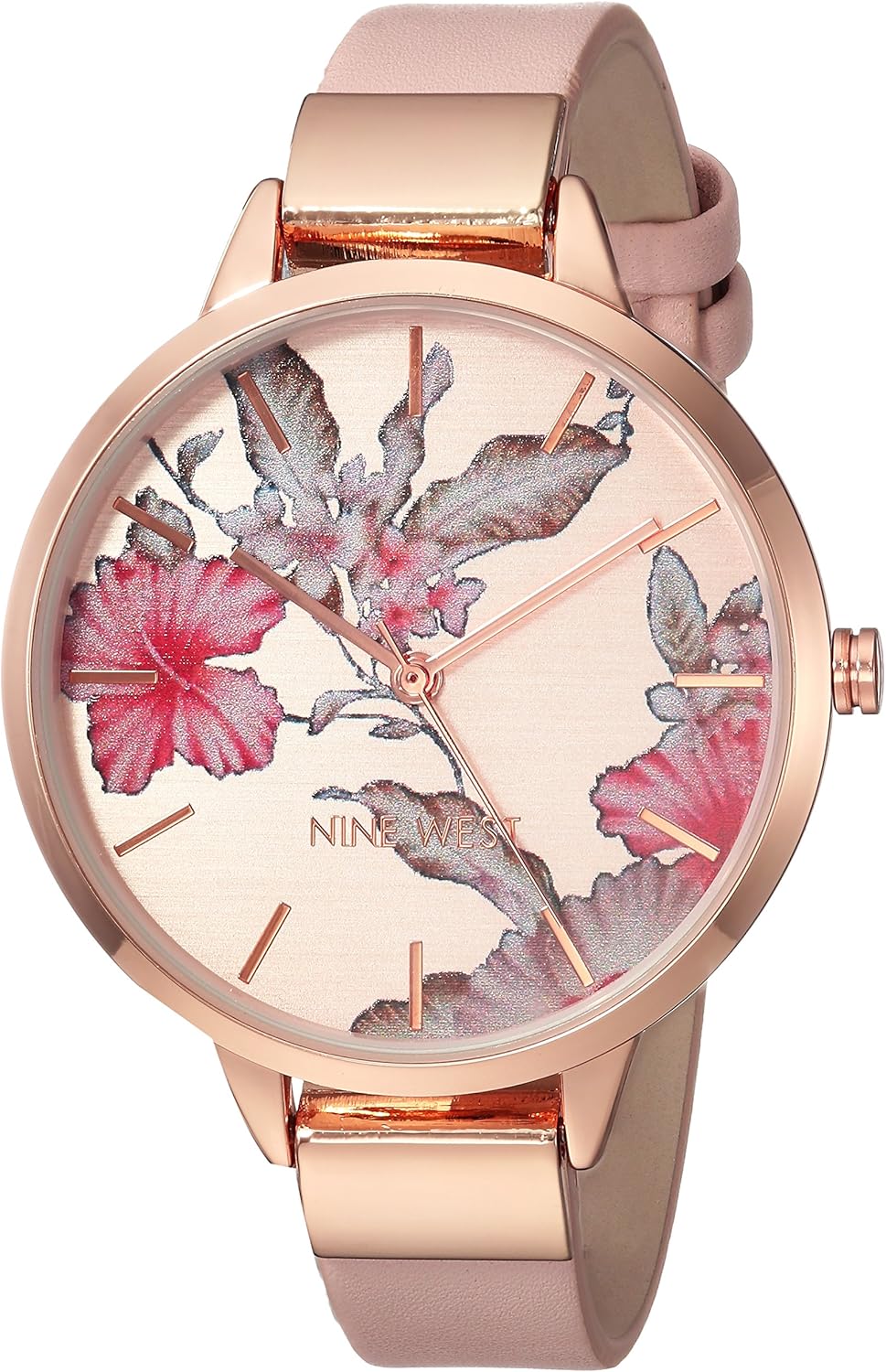 Nine West Women's Floral Dial Watch - Stylish Elegance!
