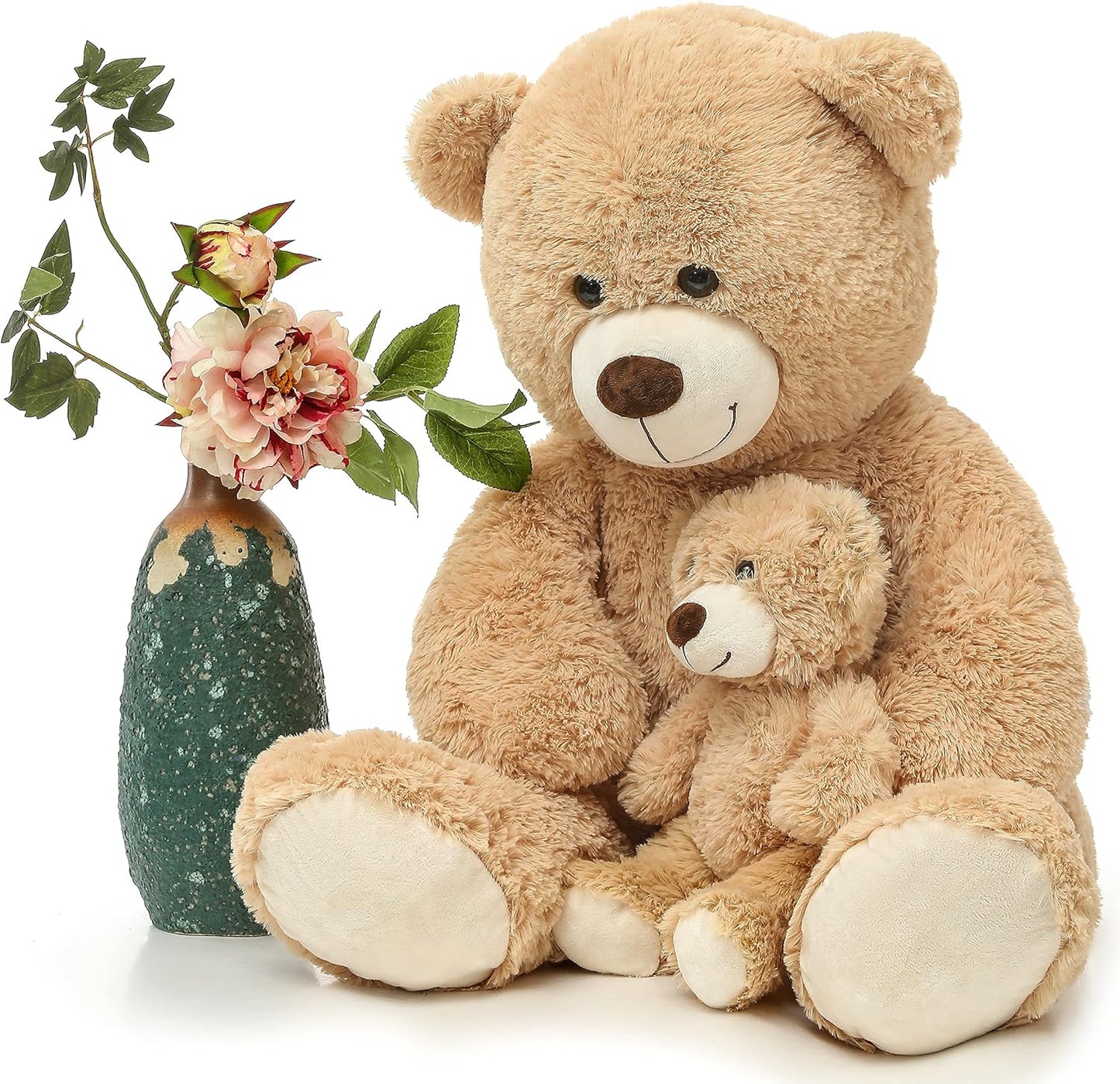 MorisMos Mom and Baby Giant Teddy Bear - Soft Plush Companion