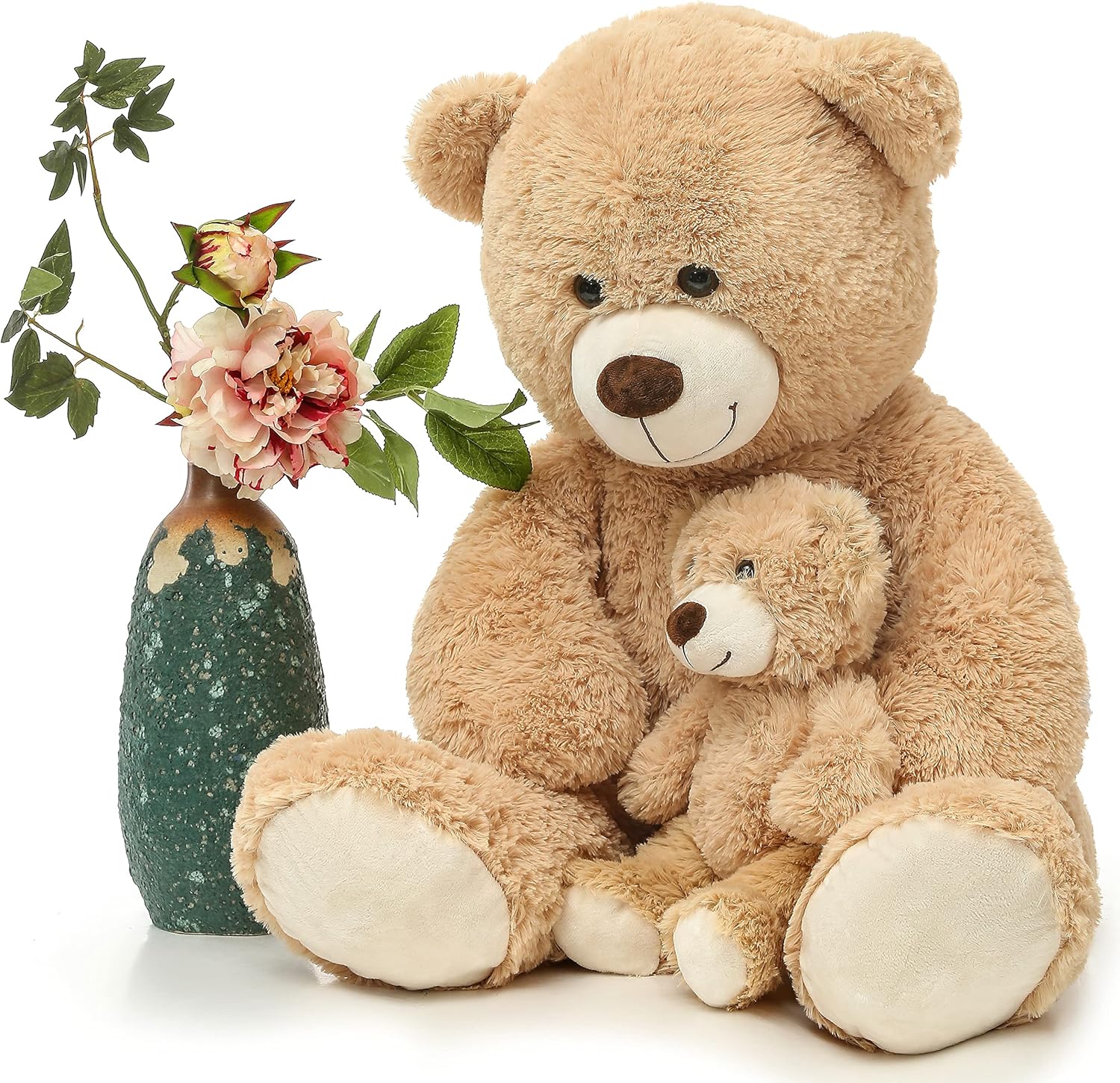 MorisMos Mom and Baby Giant Teddy Bear - Soft Plush Companion