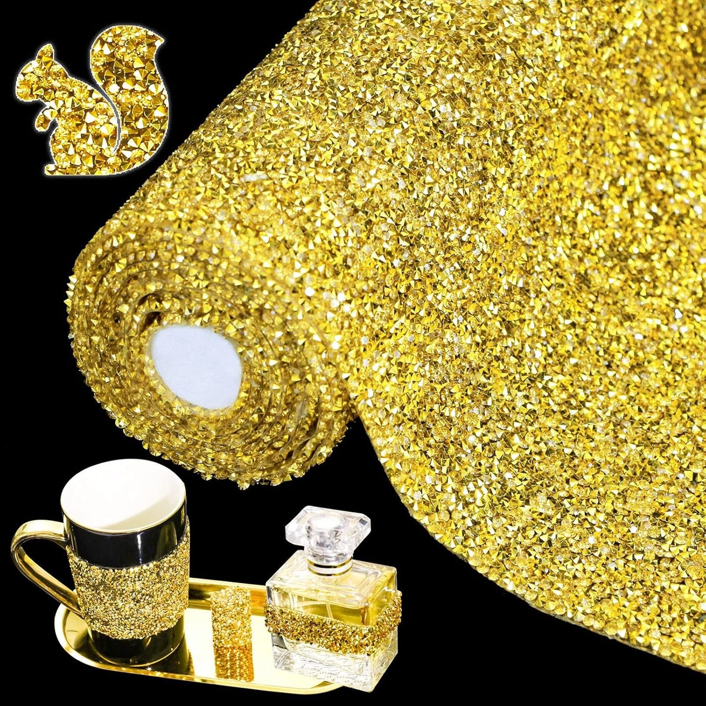 Locacrystal Bling Resin Rhinestone Sticker for DIY Home Decor