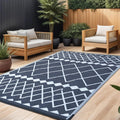 RURALITY Outdoor Rugs 9x12 for Patios, Waterproof & Reversible