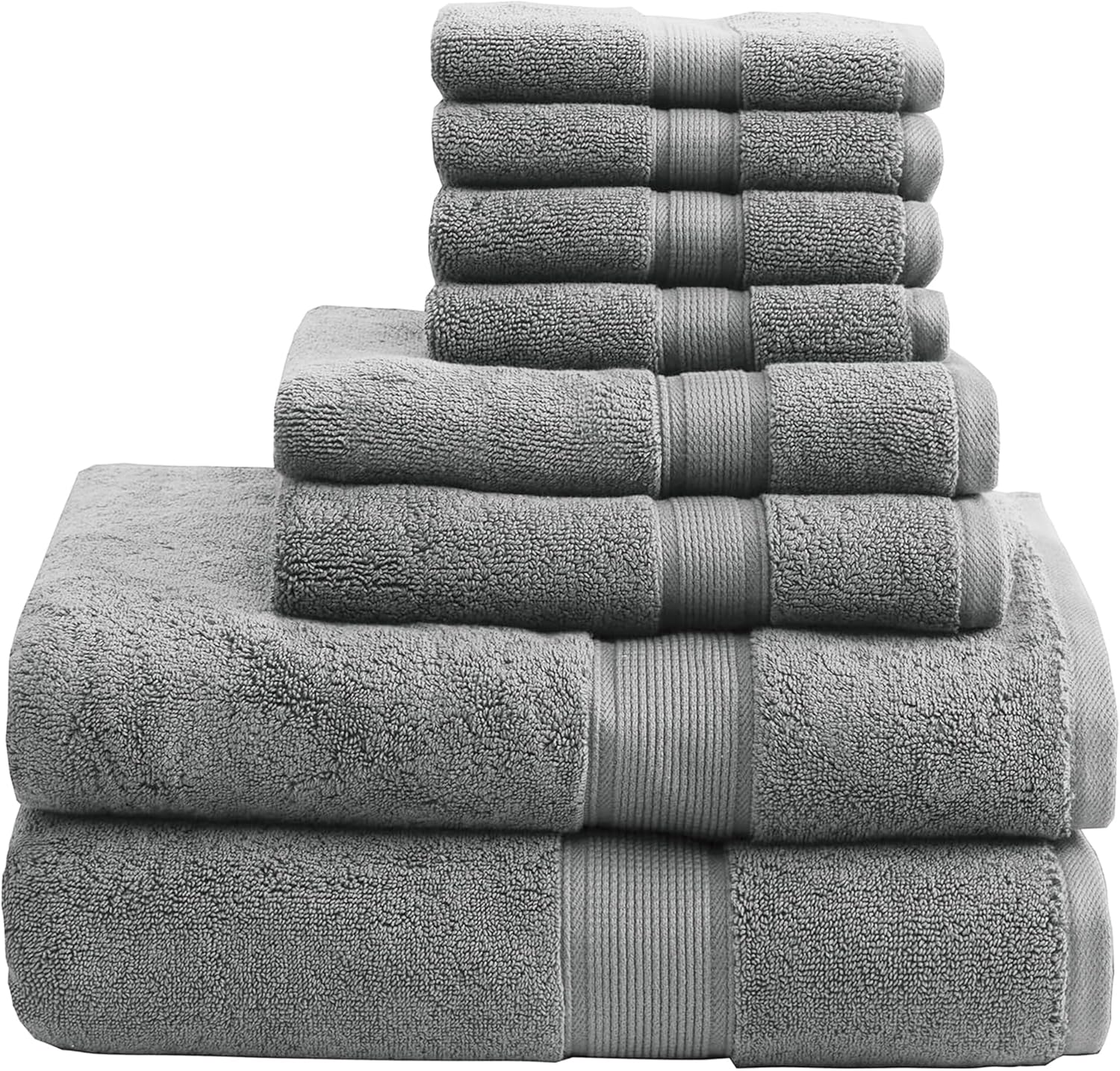 Luxurious 800GSM Cotton Bathroom Towel Set of 8 for Spa Quality