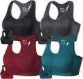 Racerback Sports Bra for Women - Padded Seamless Support