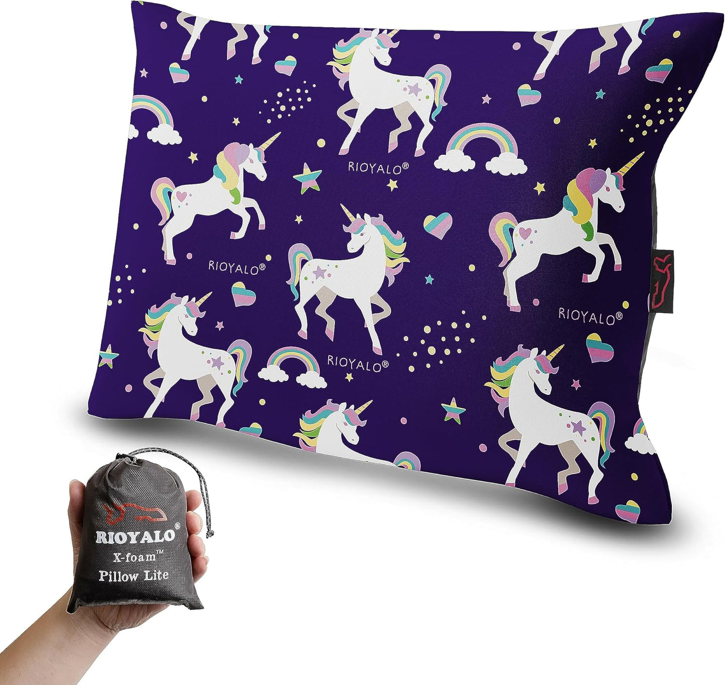 Unicorn Inflatable Camping Pillow | Washable, Ultralight, Portable