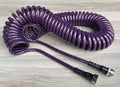 75-ft Polyurethane Coil Garden Hose in Eggplant - Slim, Drinking Water