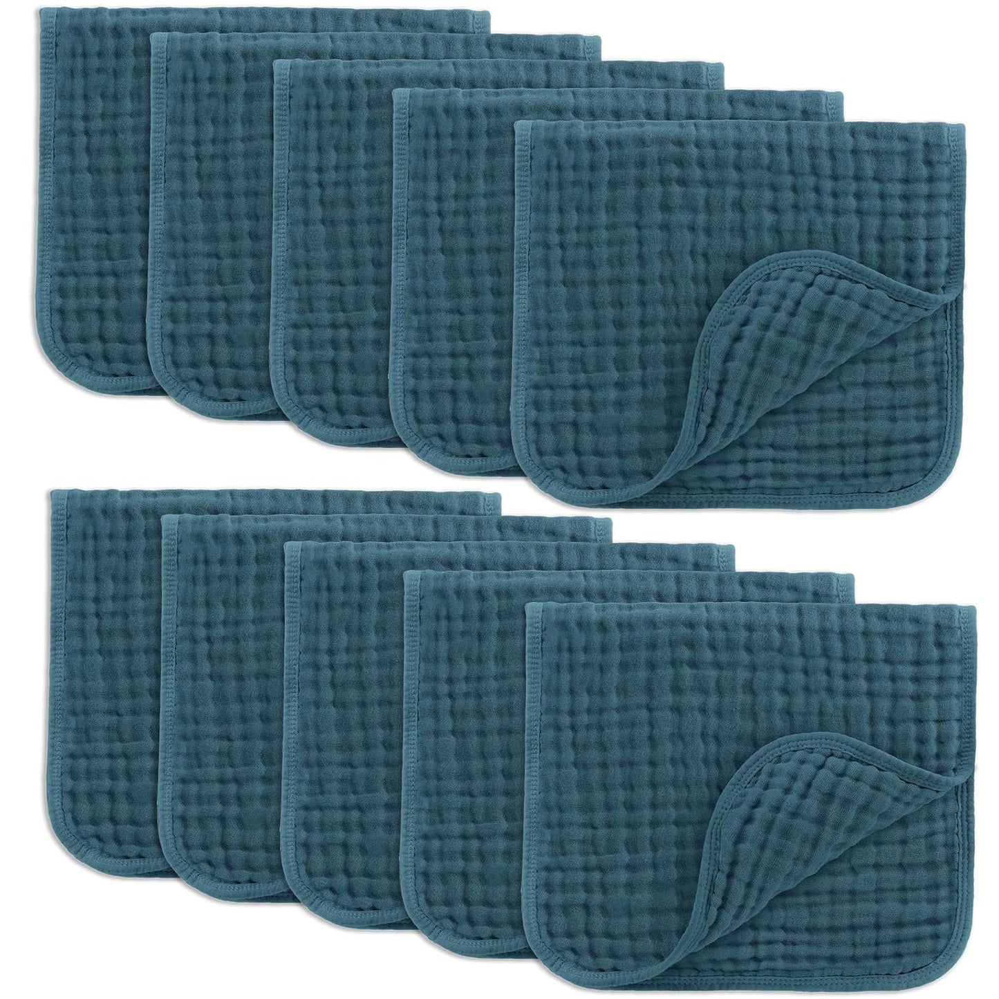 Comfy Cubs Muslin Burp Cloths - Ultra Absorbent Baby Care