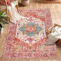 Yamaziot Washable Area Rug 3x5 - Soft Vintage Non-Slip Rug