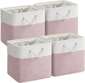 12 x 12 Inch Cube Storage Bins 4 Pack - Sturdy Foldable Fabric