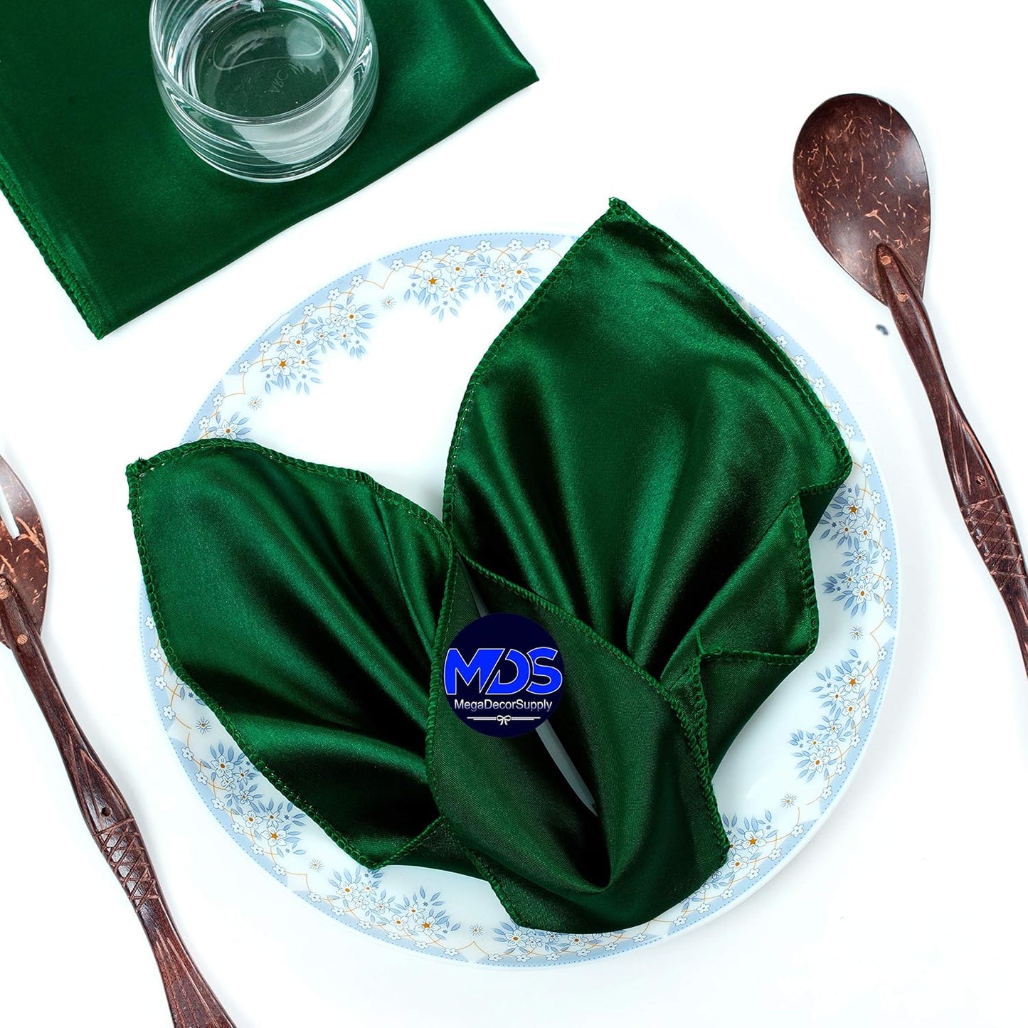 MDS Christmas Satin Cloth Napkins for Elegant Holiday Dining