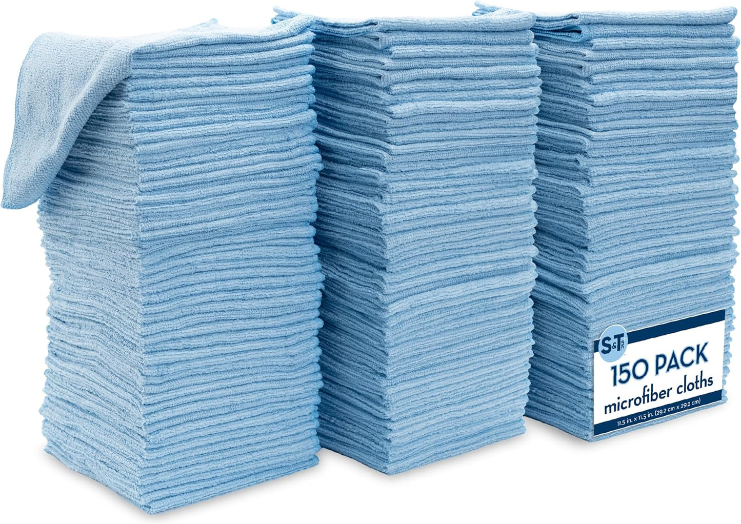 150 Pack Reusable Microfiber Cleaning Cloths