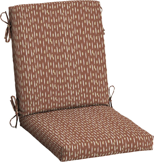 Outdoor Dining Chair Cushion 20 x 20, Rust Red, Rain-Proof