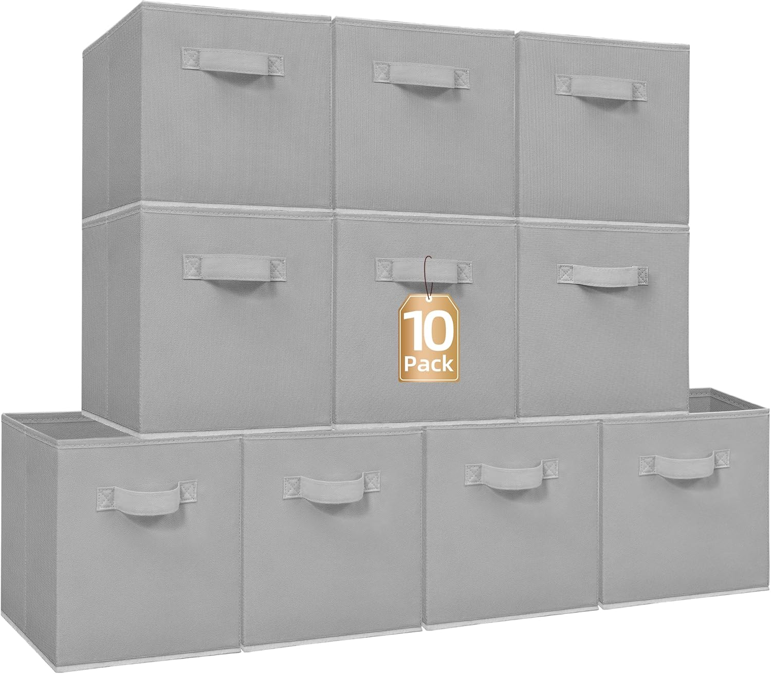 10-Pack Durable Storage Bins - Organize with Ease!