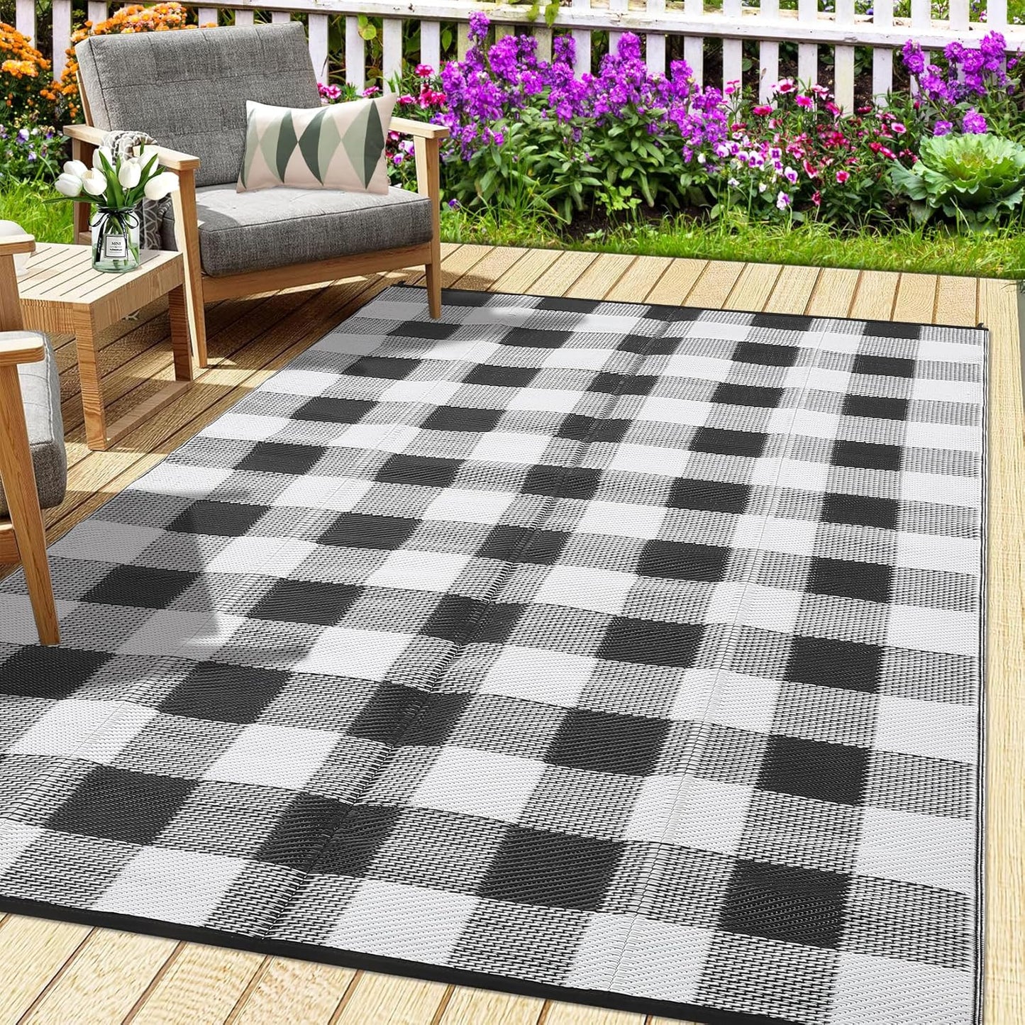 Outdoor Rug 9x12 Waterproof Patio Rug for Stylish Spaces