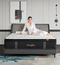 Queen Mattresses 14 in Queen Size Memory Foam Hybrid - Medium Firm