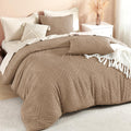 Litanika Taupe Queen Comforter Set for Cozy Boho Bedroom Style