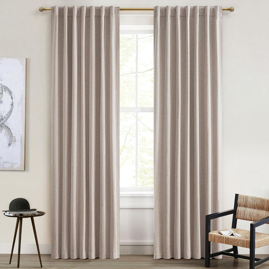 95 Inch Curtains Set for Living Room - UV/Heat Blocking Drapes